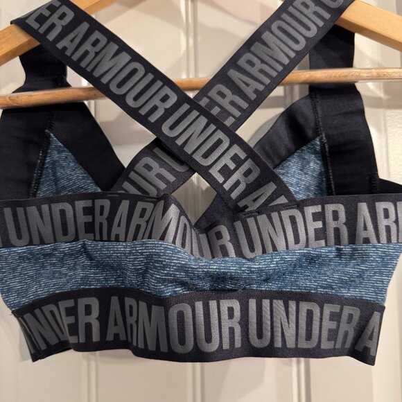 Under Armour Opening Night Strappy Bra teal Size Small - Picture 3 of 4